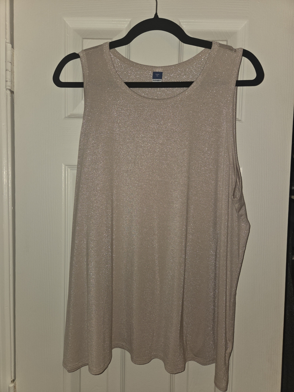 Old Navy Shimmer Tank Top in Pale Pink